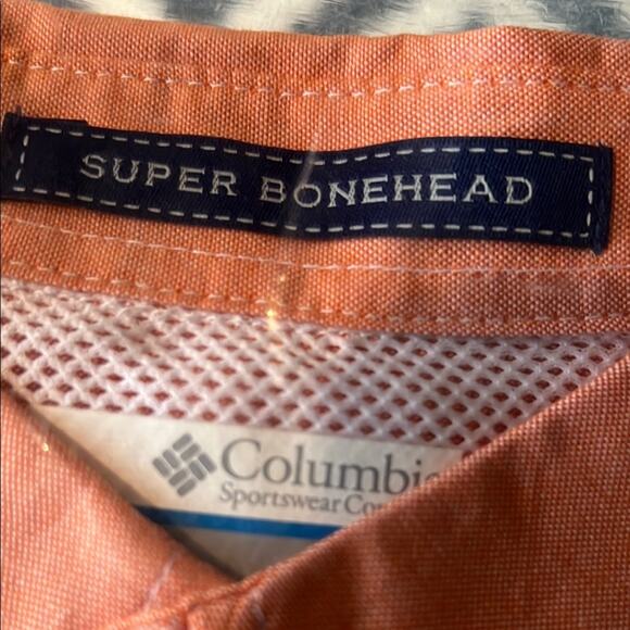 NWT Columbia Super Bonehead Long Sleeve Mend Orange Shirt - Size XL - Picture 2 of 5